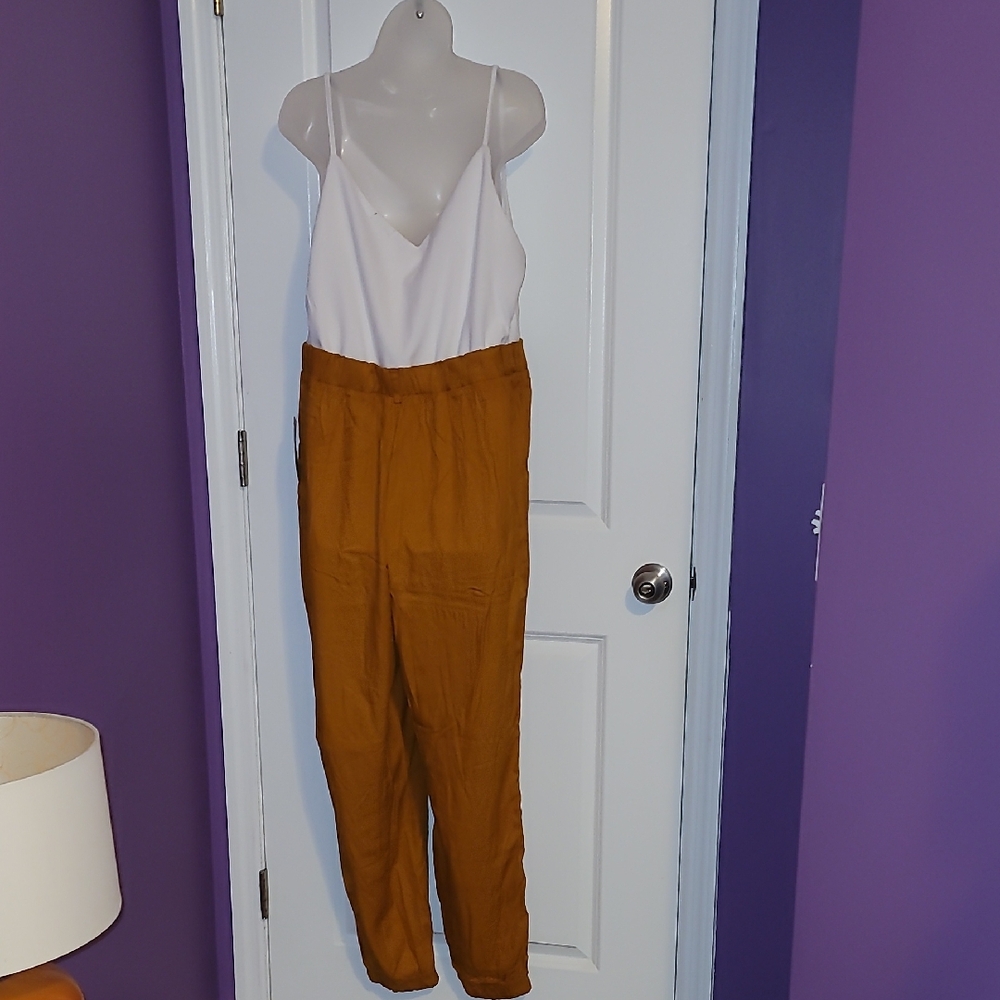 J for Justify Yellow Jumpsuit Comfortable Casual Style - Picture 6 of 6